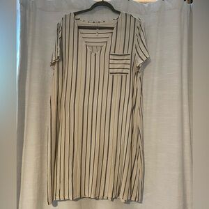 Soma cool nights nightgown XL striped print